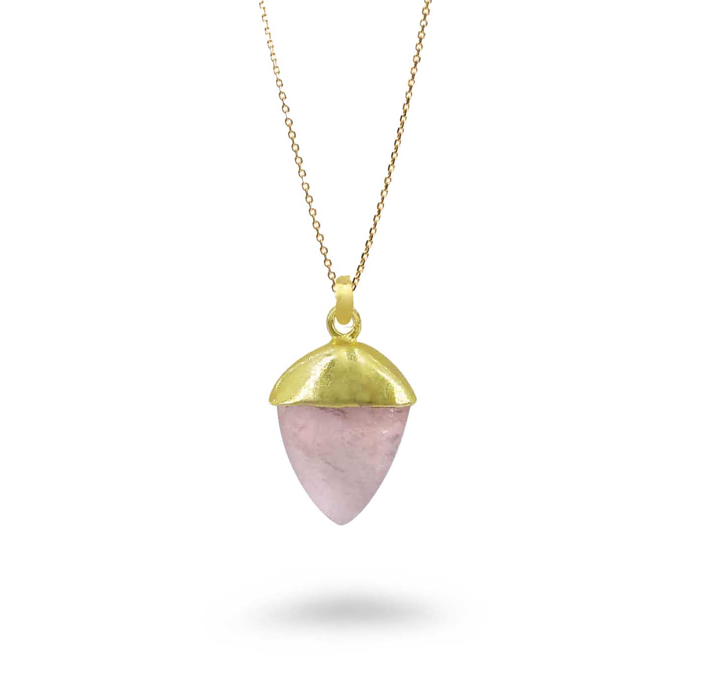 Semi Precious Cone Shape Necklace