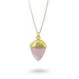 Semi Precious Cone Shape Necklace