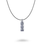 Tungsten Dogtag Pendant Necklace