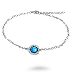 Halo Opal Chain Bracelet