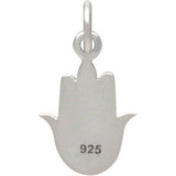 Lotus in Hamsa hand Necklace