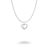 Silver Heart Etched Locket