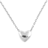 Attached Puff Heart Necklace