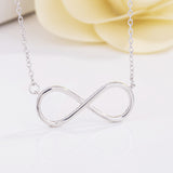 Embedded CZ Infinity Necklace