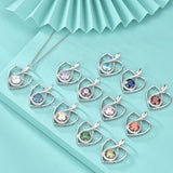 Infinity Heart Birthstone Necklace