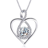 Infinity Heart Birthstone Necklace