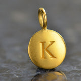 Circle Capital Letters Necklace