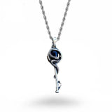 Snake and Skeleton Key Necklace