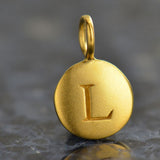 Circle Capital Letters Necklace
