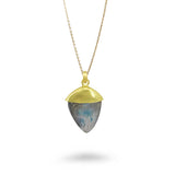 Semi Precious Cone Shape Necklace