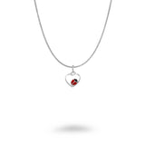 Lady Bug Heart Necklace