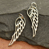 Medium Outline Angel Wing Necklace