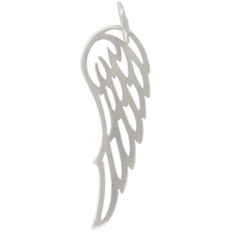 Medium Outline Angel Wing Necklace