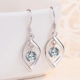 Shepherd Hook Marquis CZ Earrings