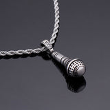 Stainless Steel Microphone Necklace