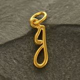 Script Letter Initial Necklace
