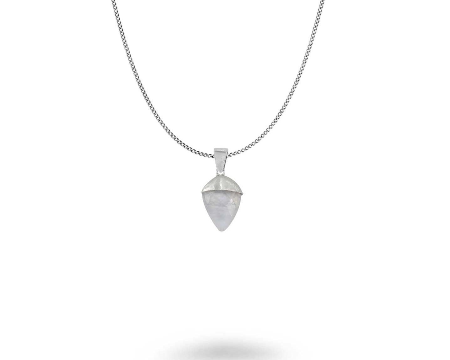 Semi Precious Cone Shape Necklace