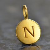 Circle Capital Letters Necklace