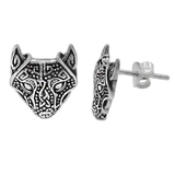 Celtic Knot Viking Wolf Earrings