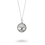 Old World Outline Tree of Life Necklace