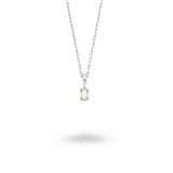 3 CZ Opal Necklace