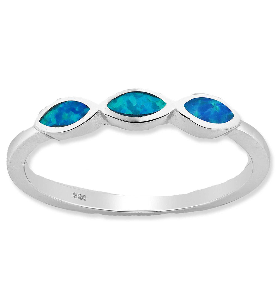 Triple Oval Opal Ring