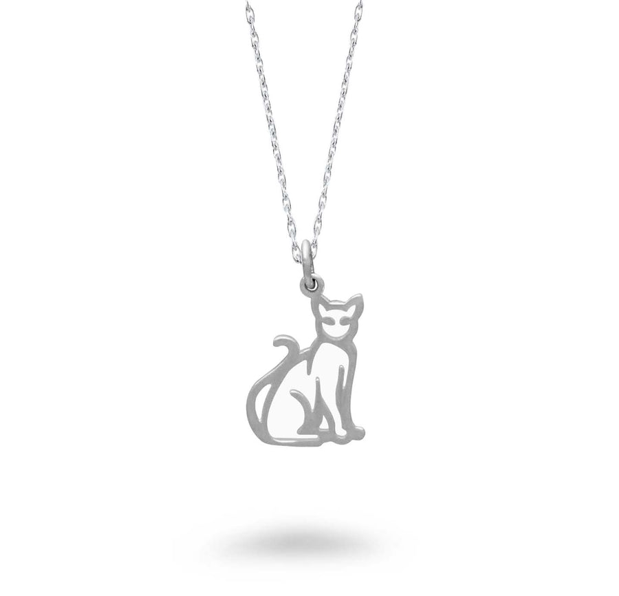 Openworks Sitting Cat Necklace
