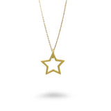 Outline Star Necklace