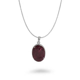 Oval Ruby Necklace