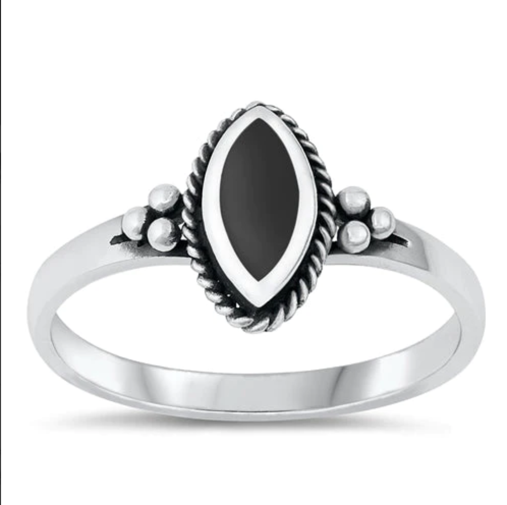 Semi-Precious Oval Ring
