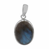 Oval Labradorite 20mm Necklace