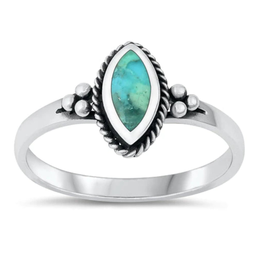 Semi-Precious Oval Ring