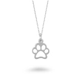 Outline Paw Necklace