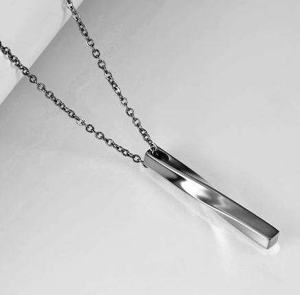 Rectangle Twist Necklace