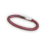 Thin Braid Leather Bracelet