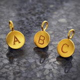 Circle Capital Letters Necklace