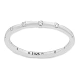 CZ Embedded Eternity Ring