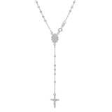 Silver Rosary Necklace