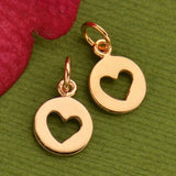 Circle Heart Cut out Necklace