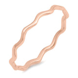 Wavy Thin Band Ring