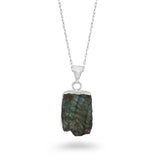 Rough Cut Gemstone Necklace