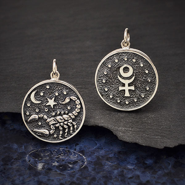 Scorpio Double-Sided Coin Zodiac Necklace
