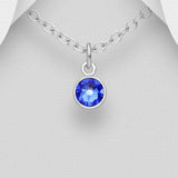 Small Swarovski Round Birthstone Necklace