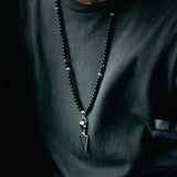 Arrow Onyx Bead Necklace
