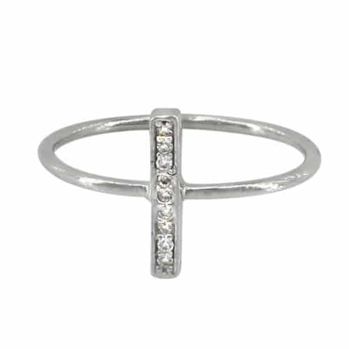 Bar CZ  Ring