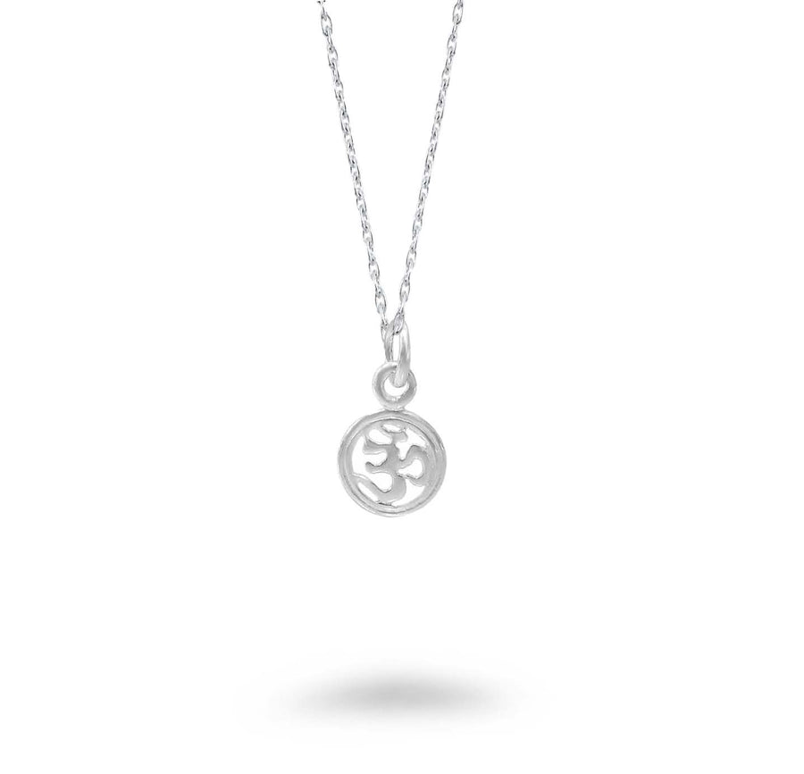 Small Circle Om Necklace