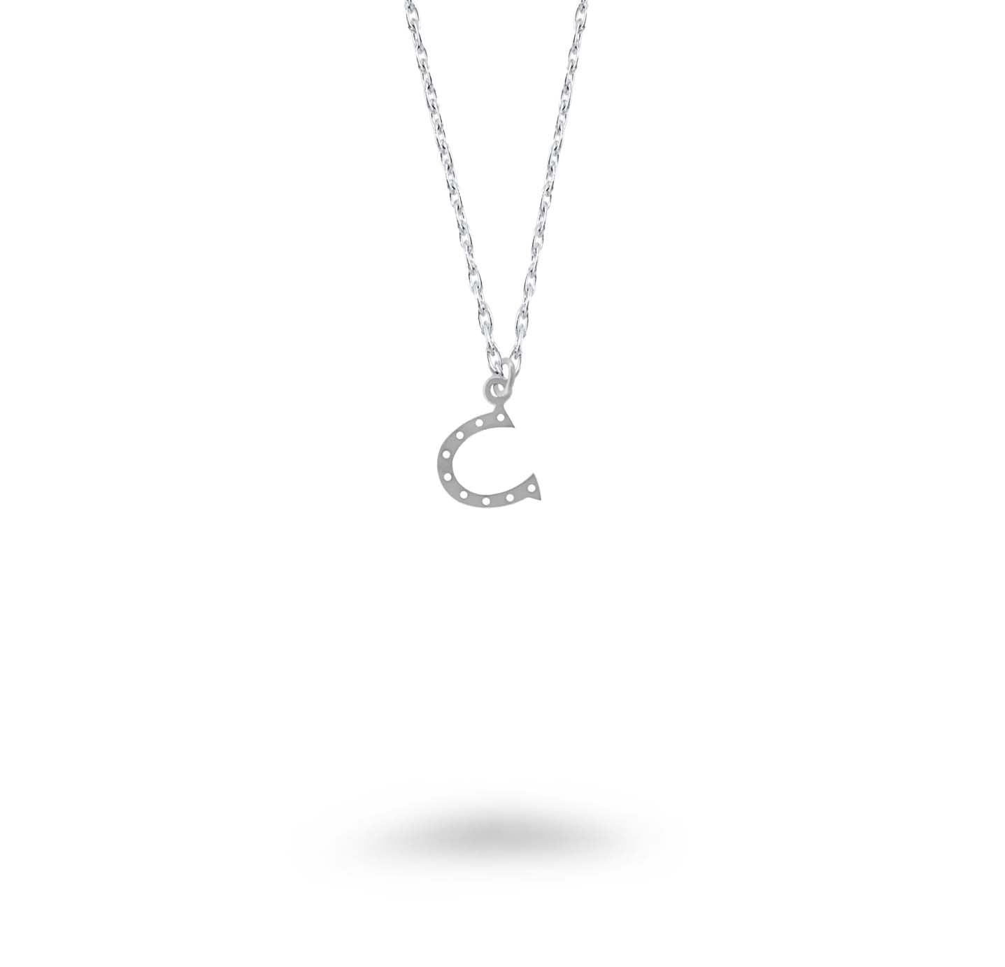 Small Angled Horseshoe Necklace