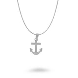 Smooth Medium Anchor Necklace