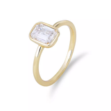 Smooth Baguette CZ Ring