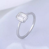 Smooth Baguette CZ Ring